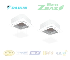 ダイキン 業務用エアコン EcoZEAS 天井カセット4方向 S-ラウンドフロー 標準タイプ オートグリルパネル 3馬力 同時ツイン　SZRC80BYTD-ag